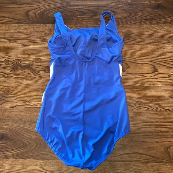 Jodee One Piece Swimsuit Size 14 Scoop Back Tank Style - Picture 3 of 7